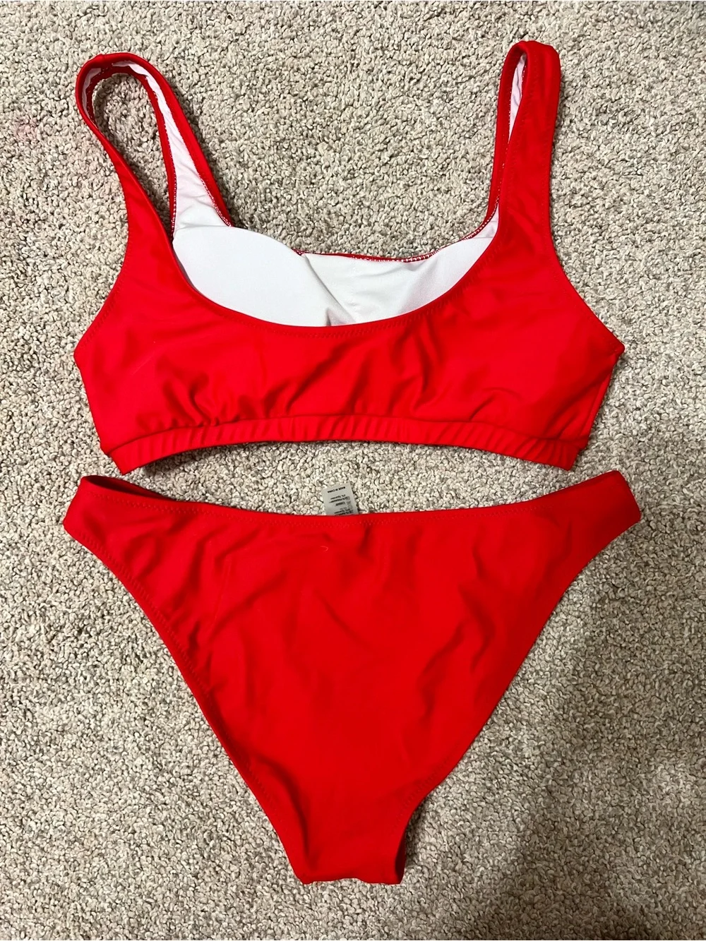 Red Two-Piece Bikini Set